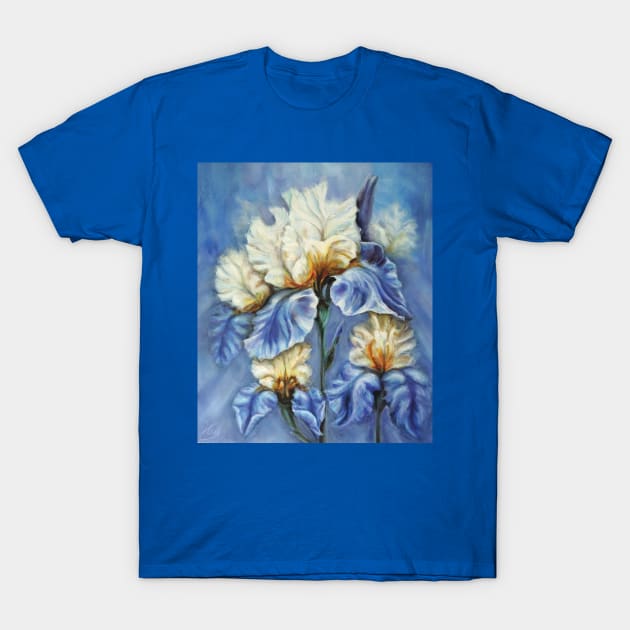 Irises Oil Painting T-Shirt by SPACE ART & NATURE SHIRTS 